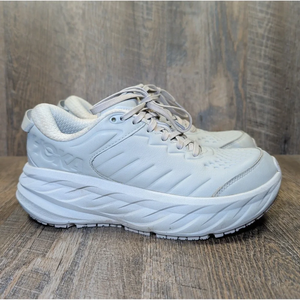 HOKA One Bondi SR Slip Resistant Harbor Mist / Lunar Rock Sneakers Womens Size 8